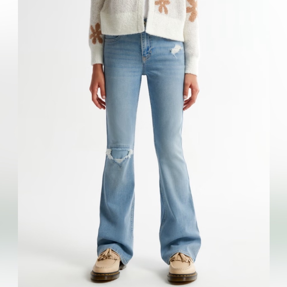 Abercrombie Kids Light Blue Flare Jeans